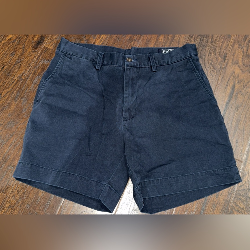 Navy Polo shorts
